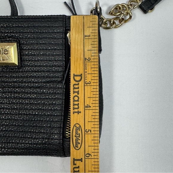 Nicole Miller Black Crossbody Bag with Gold Chain - Picture 6 of 7